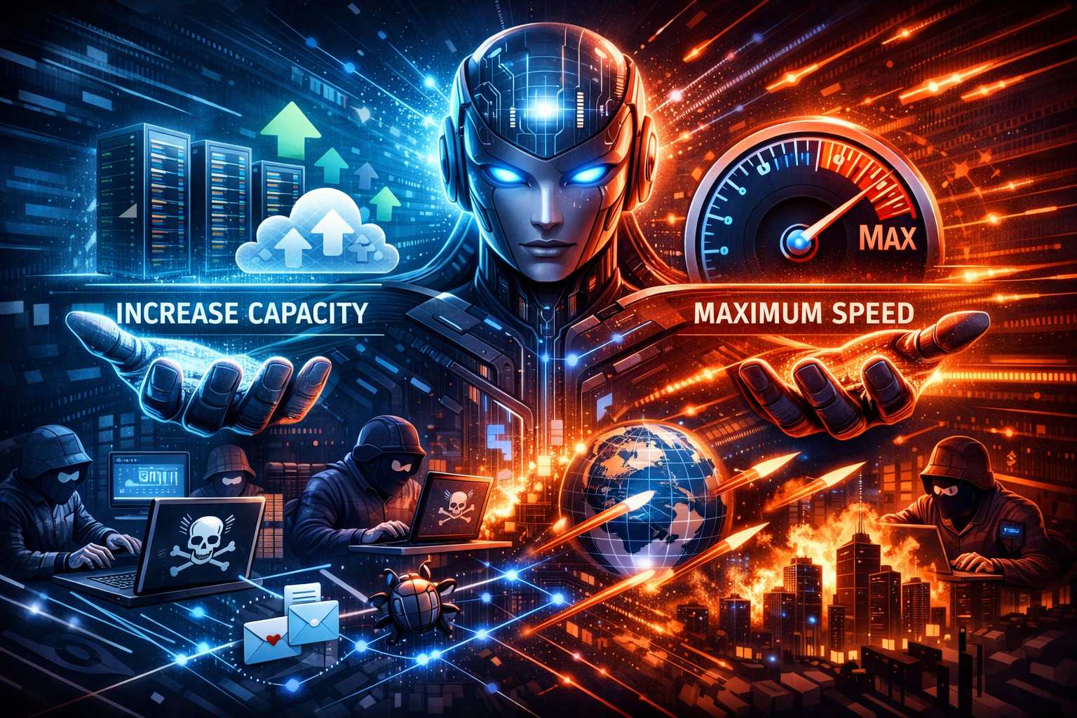 AI øker kapasitet og hastighet for angriperne uten å nødvendigvis være mer sofistikert eller avansert